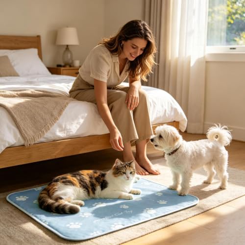 Alfombrilla refrescante para perrera base transpirable perros gatos 8