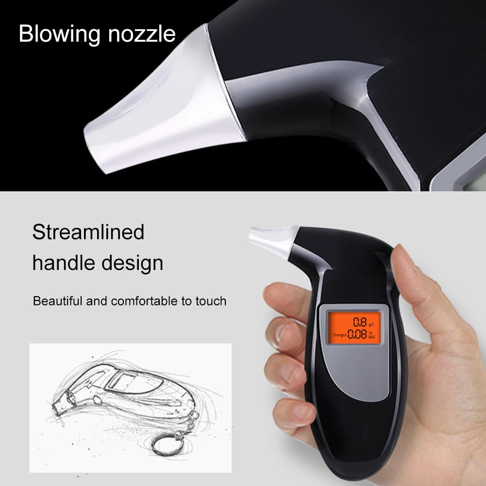 Etilometro Portatile Digitale - Tester Alcolico Senza Contatto Con Display LCD