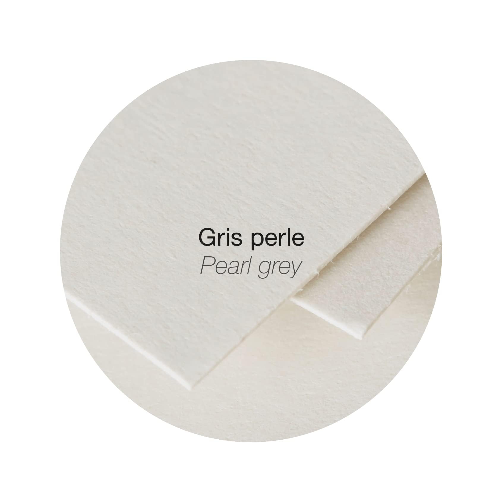 Clairefontaine 1177C Pack of 25 Plain Cards Square Format 16x16cm 210gsm Pearl Grey Invitation Correspondence - Image 2