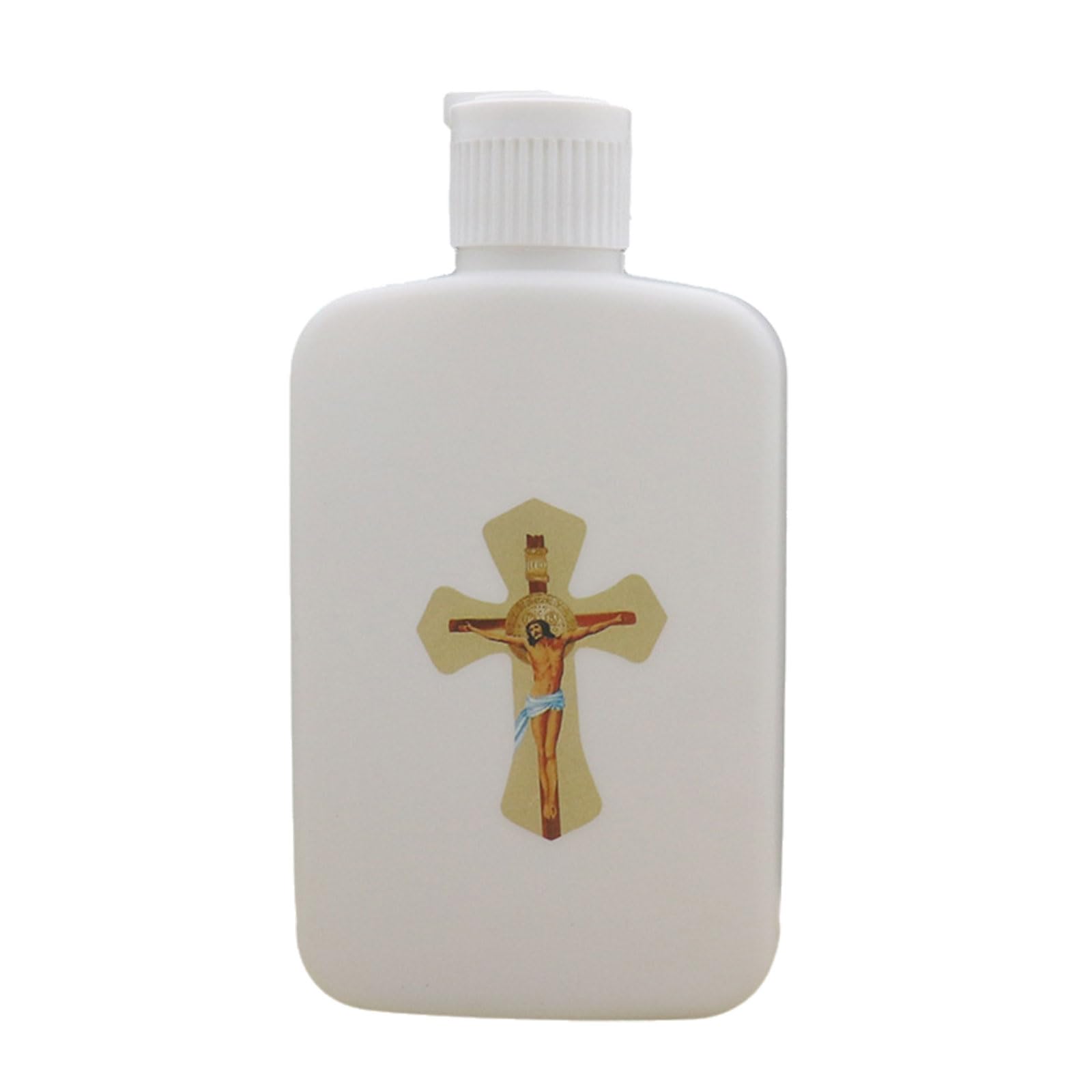 XAGMODSHN Holy Water Bottle Religious Refillable Holy Water Container Baptisms Lotion Bottle with Screw Lid Catholic Accessories