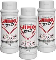 Kit Jimo Com 3 Inseticida em Pó Elimina Formigas Traças Baratas Pulgas Formigas De Longa Duração