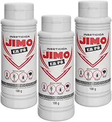 Kit Jimo Com 3 Inseticida em Pó Elimina Formigas Traças Baratas Pulgas Formigas De Longa Duração