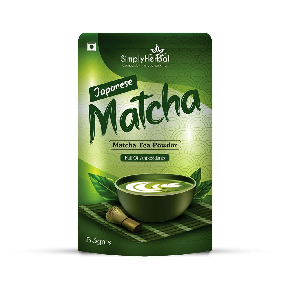 Simply Herbal Japanese Matcha Green Tea Powder - 55Gm 55 G (Pack Of 1)