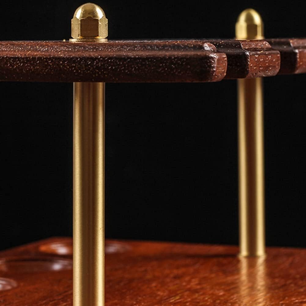 Wooden Smoking Pipe Stand Rack Holds 5pcs Solid Wood Pipe Rack Display Rack Pipes Stand Holders Tobacco Smoking Pipe Tool Accessories (Color : 10 Position Pipe Rack)