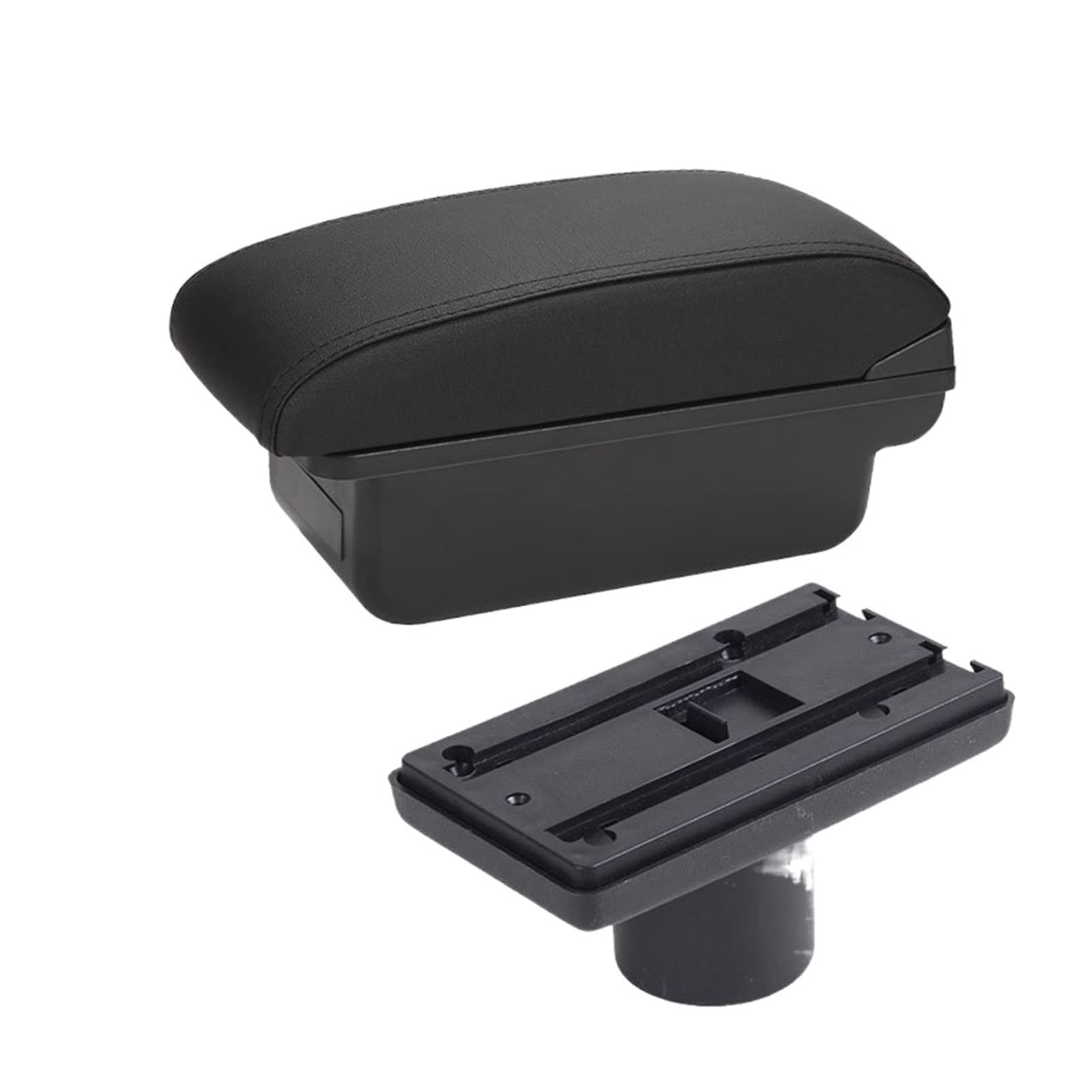 For Seat For Ibiza 6j 6L Car Armrest Box Central Store Content Storage Box With Cup Holder Ashtray Products With USB(C2 NO USB)