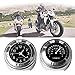 Orologio e Termometro per Moto, 2 Pezzi Orologio al Quarzo e Termometro Universale Impermeabile in Lega di Alluminio per Manubrio Moto da 7/8 pollici