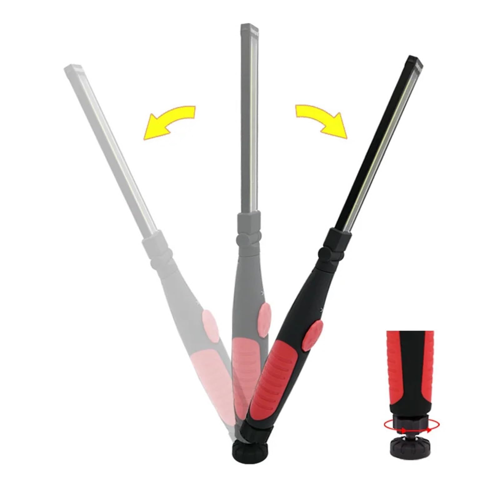 Luz De Trabajo COB 4 Modos Mano, Inspección Magnética Ajustable, Linterna Recargable Por USB For Acampar, Hacer Senderismo Y Trabajar Brillo Ultra Alto(2 pcs green)