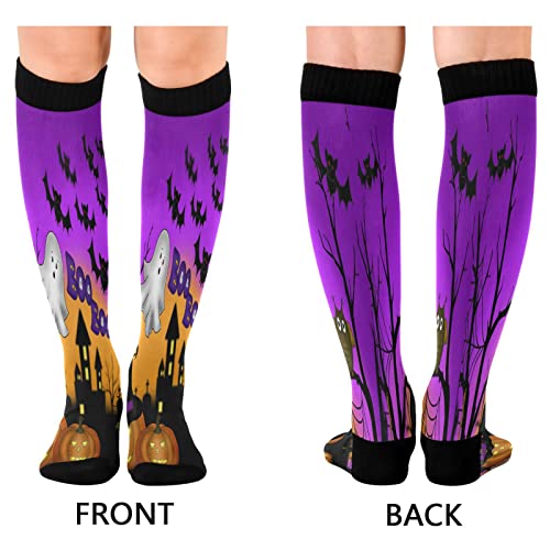 Image of Wusikd Pirate Skulls Compression Socks for Women and Men Circulation Cute Long Socks for Athletic Running 1