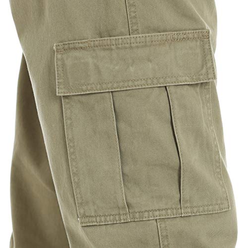 Twill Relaxed Fit Cargo Pant, British Khaki Twill, 50W x 30L by Wrangler Authentics - Used condition - Image 6