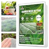 Jevrench 10 x 35 ft Garden Netting Row Cover, Ultra Fine Mesh for Plants