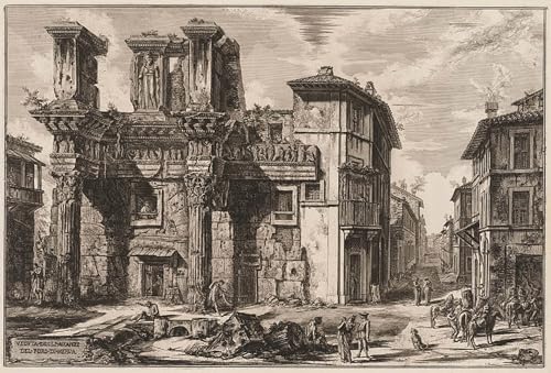 Lienzo premium Vedute del Foro di Nerva Battista Piranesi con textura de alta definición