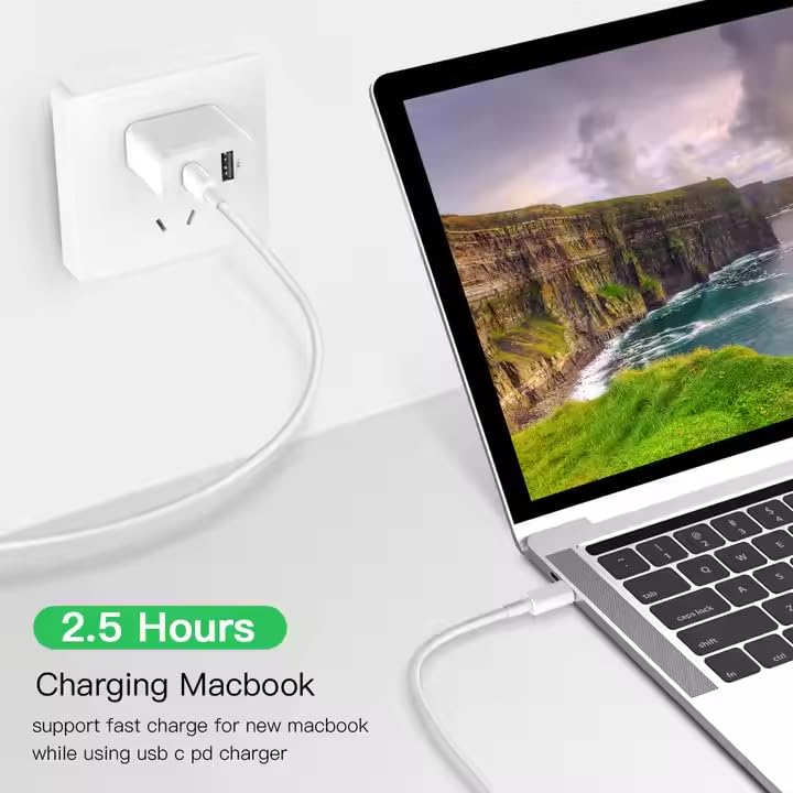 Image of USB C to C Cable 65W PD Fast Charging | Compatible with all Smartphones, Tablets, Laptops, and all Type-C Enabled Devices. | Compatible with WARP /DASH /SuperVOOC /FLASH Fast Charging (1M.)