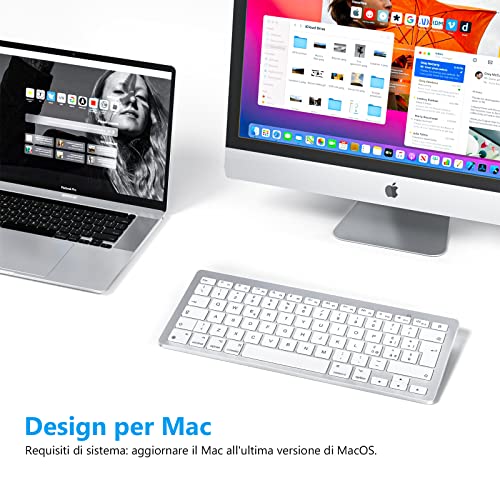 Clavier Bluetooth Mac OMOTON compact libère l'espace de bureau pour MacBook et iMac - 2