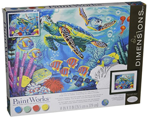 Dimensions Paint by Number 14x11 Turtles