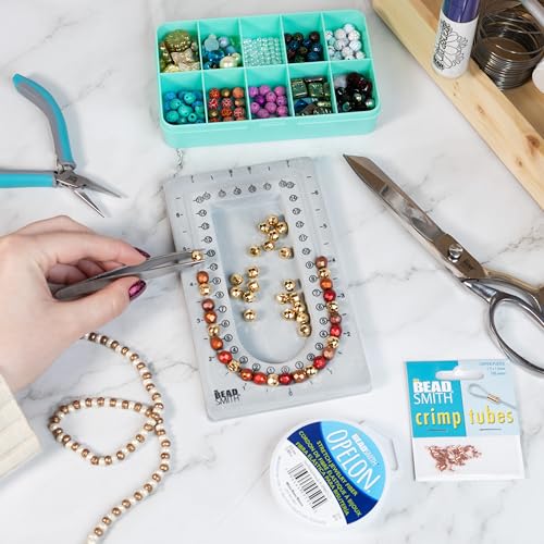 Image of The Beadsmith Mini Bead Board, Grey Flocked