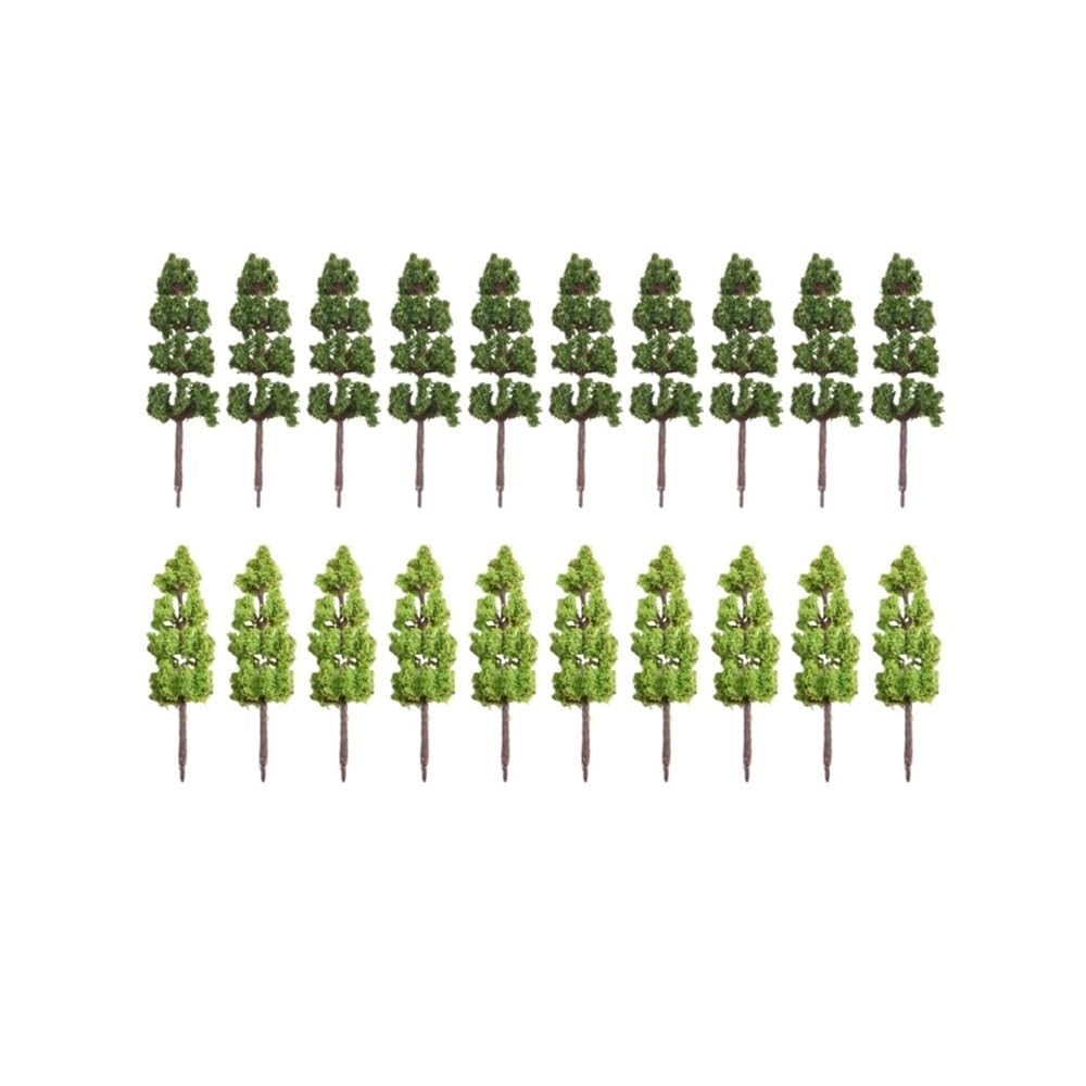 Artificial Model Tree 10pcs Park DIY Scene Trees Miniature Landscape Decorate, Artificial Fake, Railway Diorama Scenery Tree(6.3cm)