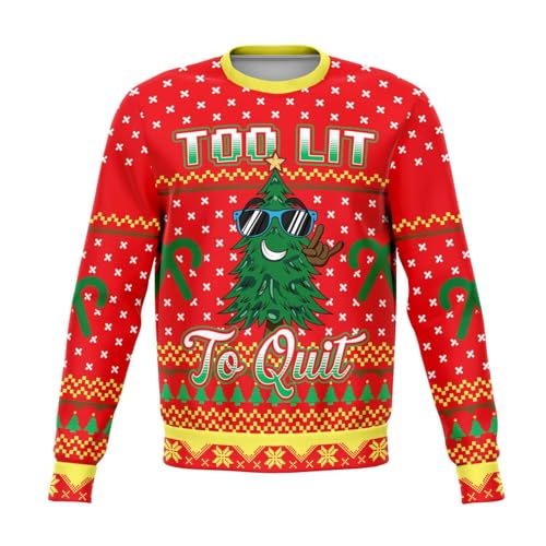 Too Lit to Quit Tree Sweatshirt