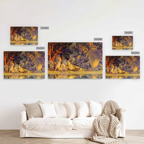 Affiche Jardin D'allah Maxfield Parrish Toile Décorative 60x90 cm - 2