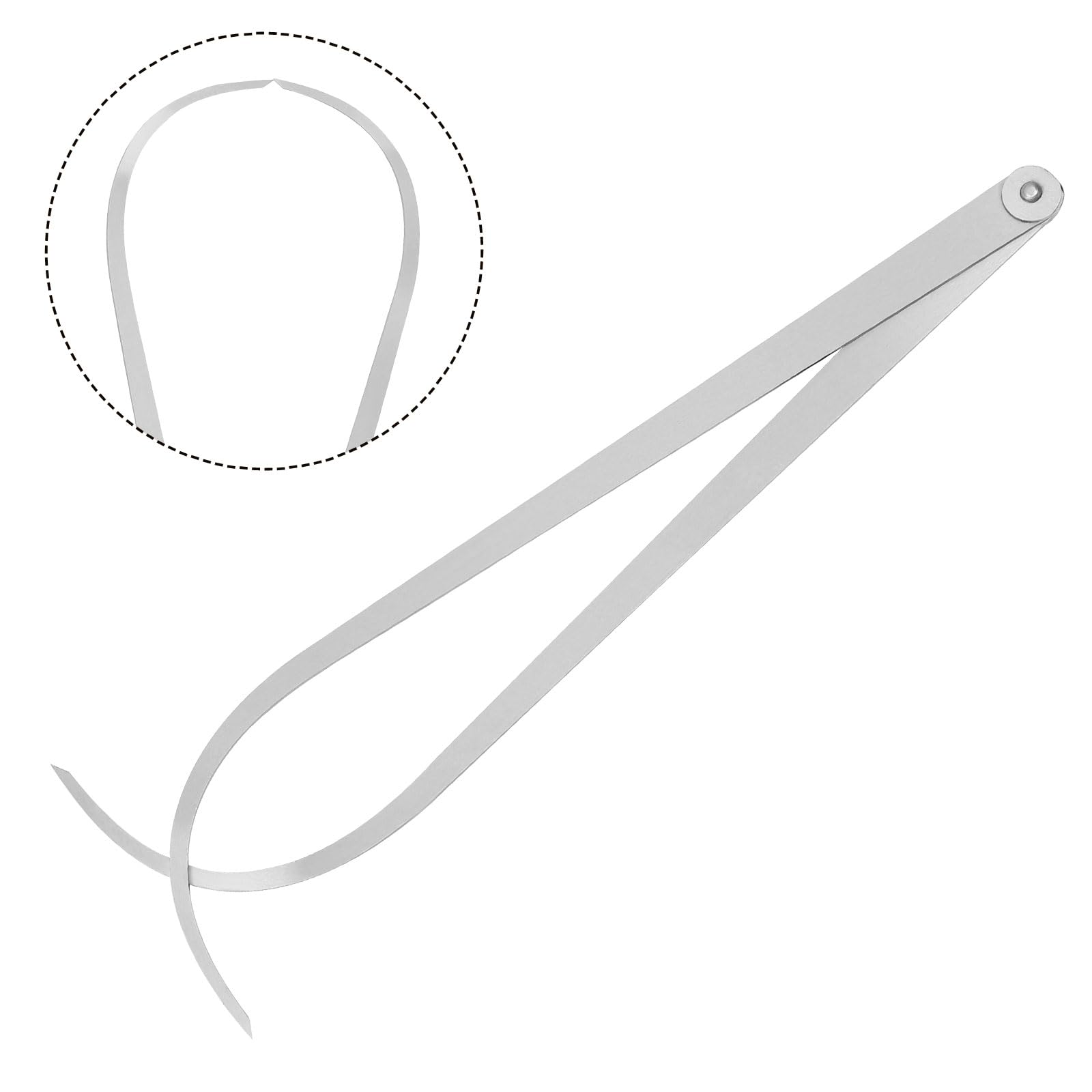 QUARKZMAN 2pz Esterno Calibro 400mm 16" 410 Acciaio Inox Azienda Attrito Giunto per Interno Misurazioni
