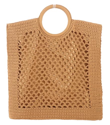 Sac en treillis de plage au crochet grand format respirant et résistant
