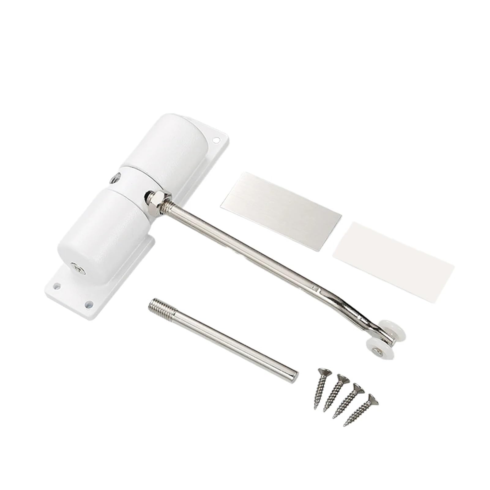 Forvexilla White Automatic Door Closer Door Stopper Self Closing Door Hinge