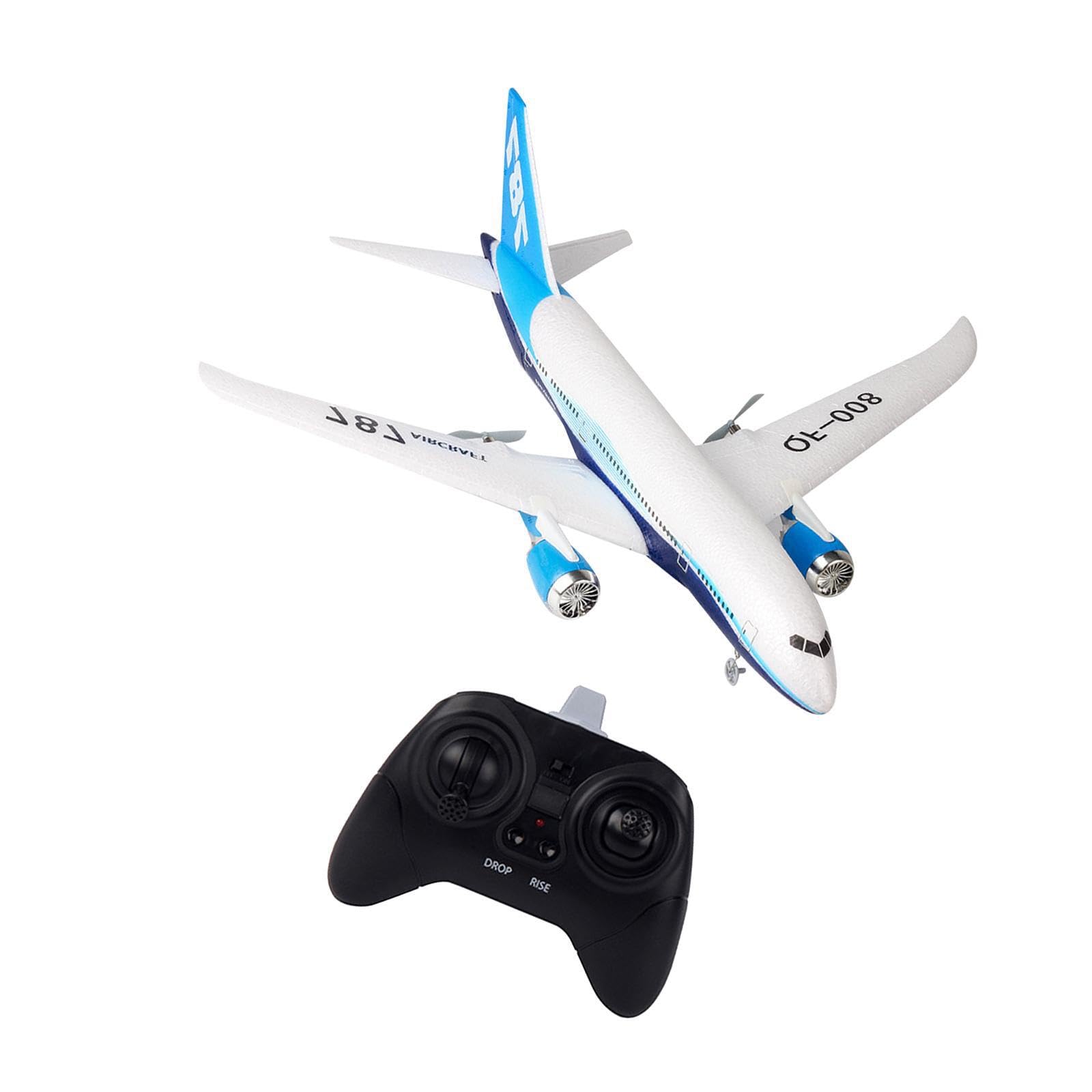 Mini Schaumstoff Gleiter mit festen Tragflächen, ferngesteuertes Spielzeugflugzeug mit USB Anschluss und Nachtlicht, Kinder und Freunde,