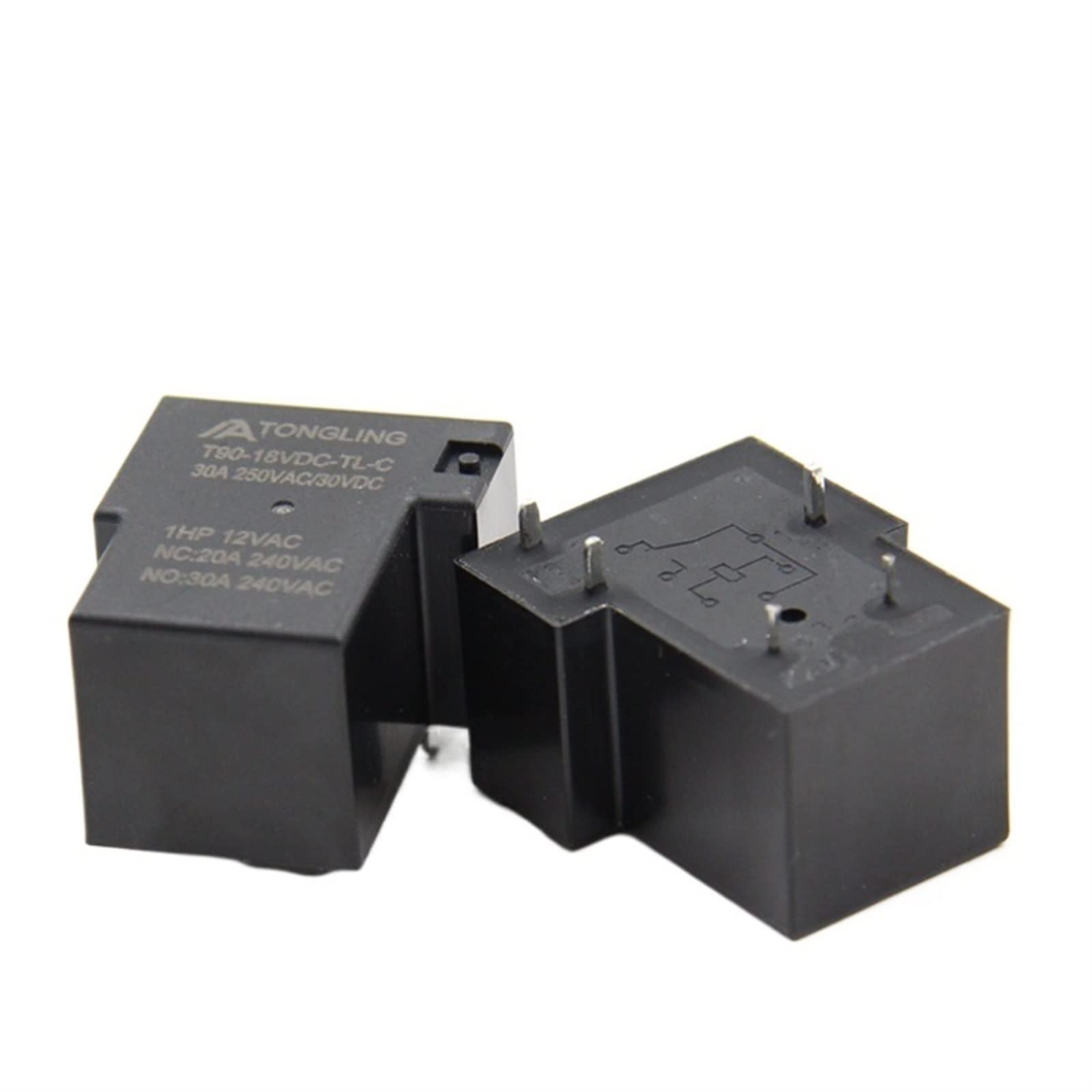 2PC relais 30A T90 relais de conversion 5 broches 18V 30A SLA-18VDC-SL-C machine à souder Accessoires électroniques
