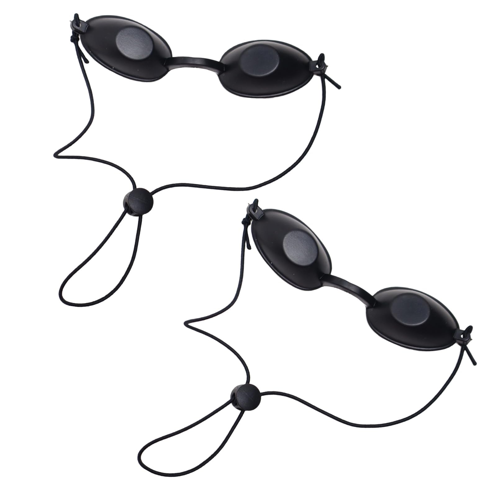 Pack de 2 Gafas Protectoras Solarium UV, Gafas de Seguridad Especiales para Lámparas de Luz Roja, Gafas de Protección Láser, Gafas de Protección Solar, Protección UV Protección Ocular (Negras)