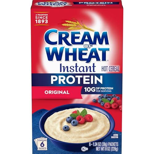 Image of Cream of Wheat Instant High Protein Hot Cereal, Original, 1.34 Ounce, 6 Packets