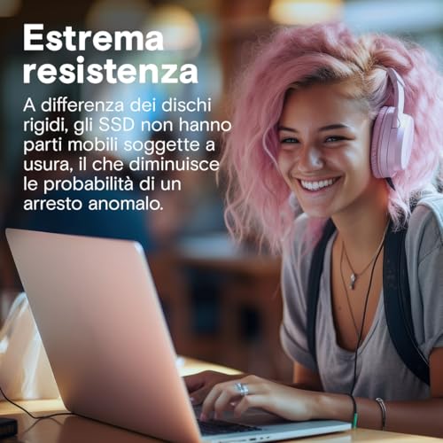 BX500 SATA SSD 2TB, SSD Interno 2,5", Fino a 540MB/s, Compatibile con Notebook e PC Desktop, 3D NAND, Accelerazione dinamica di scrittura, Hard Disk SSD Interno - CT2000BX500SSD101 - Hdd - Immagine 1