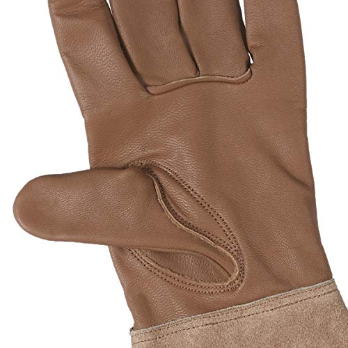 Amazon Basics Leather Gardening Gloves With Forearm Protection, Brown, Large #TOP3
