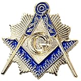 Freemasoner Masonic Tie Tack, Masonic Lapel Pin for Freemasonry Gifts, Metal Freemasonry Brooch for Men Women