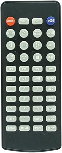 Miniatura 4 de HCDZ Mando a distancia de repuesto para reproductor de DVD portátil de pantalla giratoria (DBPOWER MK101)