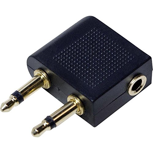 LogiLink CA1089 Adaptateur Audio pour Avion Noir