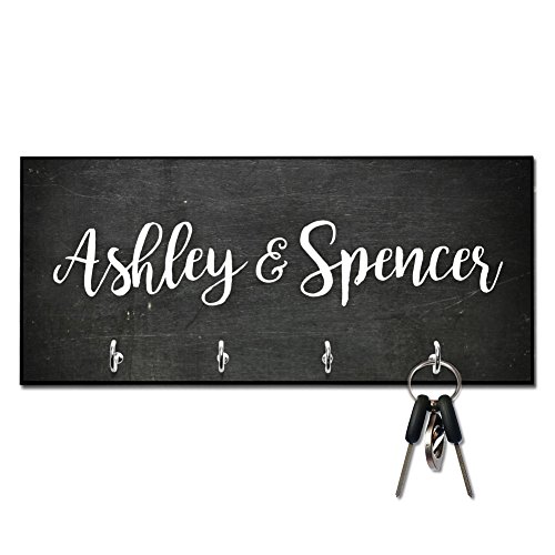 Pattern Pop Personalized Chalkboard Look Name Key Hanger #TOP5