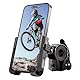 Grefay Fahrrad Handyhalterung【1s-Sperre】 Handyhalter Motorrad Vibrationsgedämpft Handy Fahrradhalterung Universal Lenker Halter für iPhone 16 15 14 13 Pro Max Plus, Samsung S24, Smartphone (Grau)