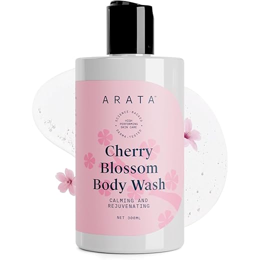 Arata Cherry Blossom Body Wash - Nourishing Cleanser 300ml