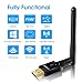 USB Wifi Adapter for PC, EDUP AC600M USB Wi-fi Dongle 802.11ac Wireless Network Adapter with Dual Band 2.4GHz/5Ghz High Gain Antenna for Desktop Laptop support Windows XP/Vista/7/8.1/10 Mac 10.7-10.15