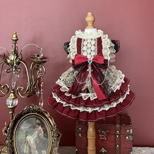 Vestido de Princesa para Perros Pequeños M Rojo miniatura 2