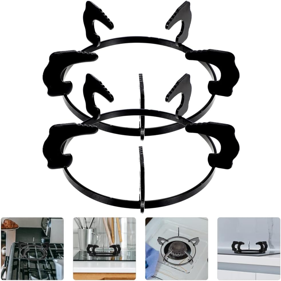 CALLARON 2pcs - Stove Rack for Gas Burner Stable Pot Support Bracket for Kitchen Wok Construction for Home Cooking and Use