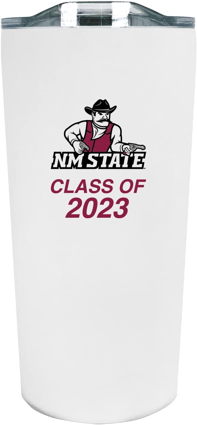 The Fanatic Group New Mexico State University Class of 2023 Double Walled Soft Touch Tumbler - White