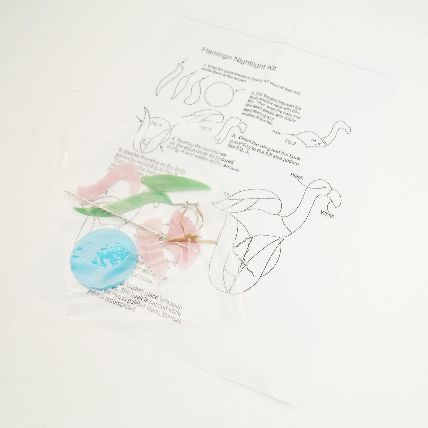 Pre-Cut Flamingo Night Light Kit