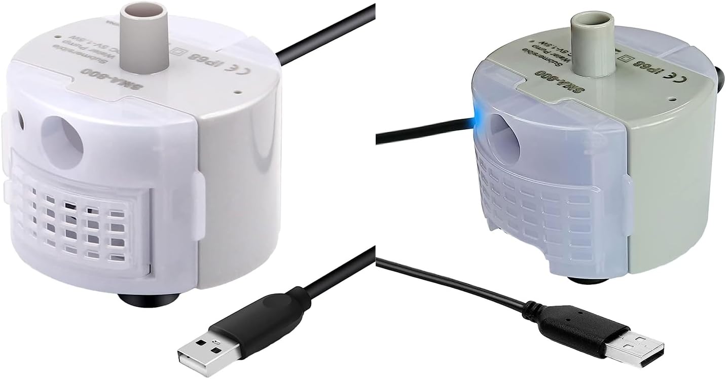 Water Fountain Pumps Extreme Silented Water Dispenser Pumps USB Cable Cord USB Motor Replacement Pet Fountain Pumps Replacement