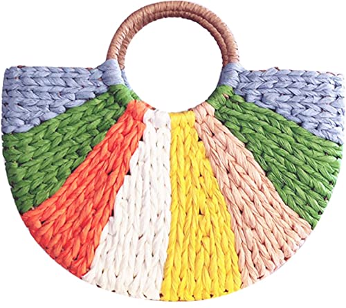 Bolso Tote de algodón tejido a mano para mujer miniatura 1
