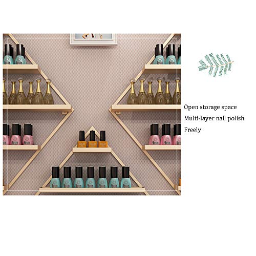 Wandhalterung Nagellackständer Aus Metall,Nagelstudio Goldenes 5-Lagen Nagellack Display Rack Kombinierte Regale… – Bild 7