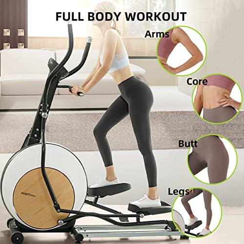 Mobifitness Regulus Elliptical Machine With 24 Resistance Levels, Smooth, Quiet Magnetic Resistance, Bluetooth, Pulse Rate Grips, Fitness And Training App, For Home Workouts, 330 Lb Weight Limit #TOP3