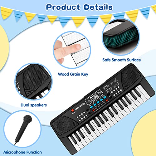 37 Key Piano for Kids Piano Keyboard Music Toys for 3+ Year Old Piano Keyboard for Beginners Kids Musical Instruments Toys for 3 4 5 6 Year Old Boys Girls Gifts