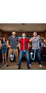 Vinsot Baby Shower Game - Table Tennis Twerk Game, 3 Sets With 60 Balls, Belts & Boxes, Interactive Fun For Parties
