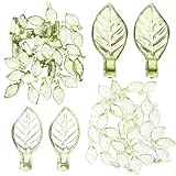 Pendentif branche - avec un trou permettant de passer une ficelle, ces breloques en forme de feuille peuvent être facilement enfilées ensemble