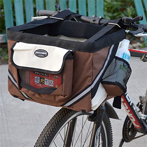 Dog Bike Basket Front Bike Pet Carrier for Dog Basket Bag for Dog Handlebar Bag Dog Carrier Bike Basket